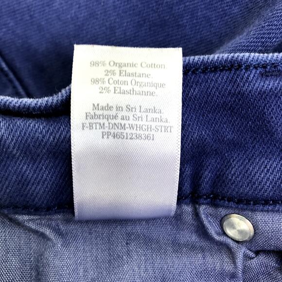 EVERLANE The Way-High Jean Women 28 Purple/Blue Straight Organic Preppy Gorpcore - Picture 8 of 9